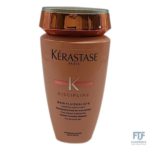 Kerastase Discipline Bain Fluidealiste 250ml - Unisex Shampoo für alle Haartypen, erleichtert das Haarstyling mit Anti-Frizz-Effekt und Morpho-Keratinen für glattes, geschmeidiges Haar.