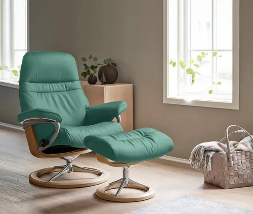 Stressless® Fußhocker Sunrise, mit Signature Base, Gestell Eiche