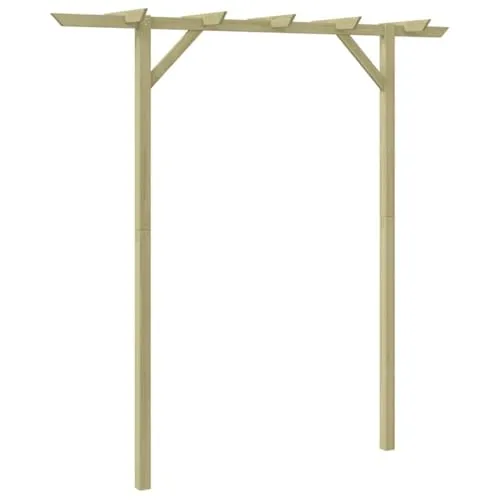 Gartenpergola Rosenbogen - Langlebiger Holzbogen für Ihren Garten - Markisen & Terrassenüberdachungen - Robuste Kiefernholz-Rankhilfe mit grün imprägnierter Oberfläche, ideal für romantische Gartenakzente.