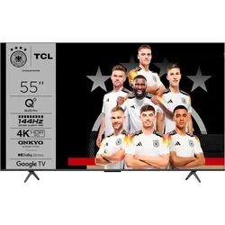 TCL 55T8B 55-Zoll QLED Pro - 4K UHD Gaming Fernseher, 144Hz natives Display für lebensechte Bildwiedergabe und beeindruckendes Dolby Atmos Erlebnis