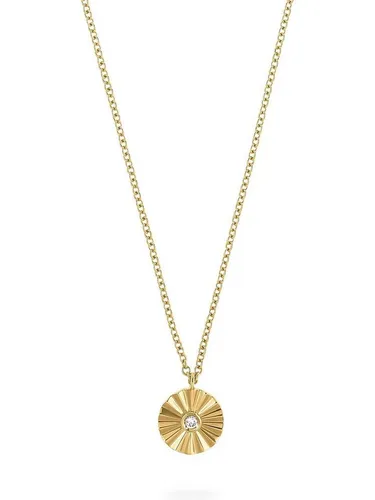 CHRIST Collier Damen-Kette 375er Gelbgold mit 1 Diamant - Elegante Kette aus 375er Gelbgold, verziert mit einem strahlenden Brillanten. Perfekt für besondere Anlässe oder als zeitloses Geschenk.