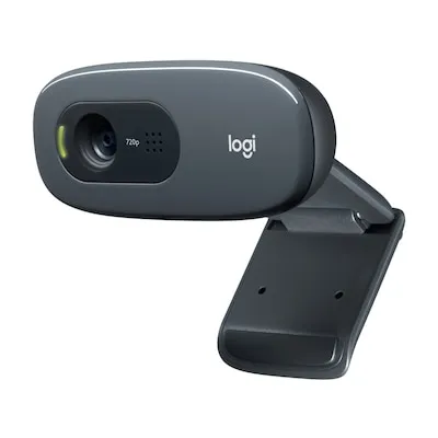 Logitech C270 HD Webcam - 720p Videotelefonie, 3-Megapixel Fotos und effektiver Hintergrundgeräuschschutz für klare Online-Meetings
