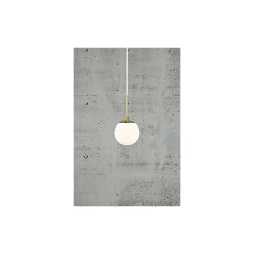 Nordlux Grant 15 Pendelleuchte E14 in Messing - Elegante Pendelleuchte aus mundgeblasenem Opalglas und Messing, ideal für stilvolle Akzente in jedem Raum – perfekt kombinierbar mit anderen Leuchten der Grant-Serie.