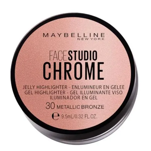 Maybelline Face Studio Chrome Jelly Highlighter - 30 Metallic Bronze