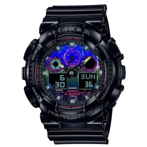 Casio Gshock Watch One Size - Herren Armbanduhr in Schwarz und Blau, robust und stoßfest für aktive Lebensstile