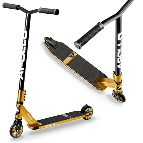 Apollo Stuntscooter Star Pro - Profi Trick Scooter für Kinder und Teenies - Roller / Kickboards mit ABEC9 Kugellagern und 100mm Alu Core Wheels, ideal für Einsteiger und Fortgeschrittene, rutschfeste Trittfläche für mehr Sicherheit.