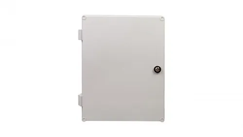 ELEKTRO-PLAST UNI-1 Schaltschrank mit Schloss - Industriegehäuse IP65, aus robustem Polycarbonat, ideal für sichere Installationen im Außenbereich.