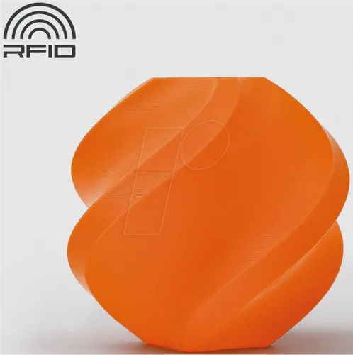 BambuLab A00-A0-1.75-1000-splfree Basic Refill Filament PLA 1.75 mm Orange - 3D Drucker Filament, umweltfreundlich mit 20% weniger Plastikmüll und wiederverwendbarer Spule für nachhaltiges Drucken.