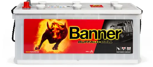 Banner Buffalo Bull 68089 LKW Batterie 180Ah - Hochleistungs-Starterbatterie für LKW und Bus mit 950A Kaltstartstrom, wartungsfrei und langlebig. Ideal für zuverlässigen Einsatz in schweren Fahrzeugen.