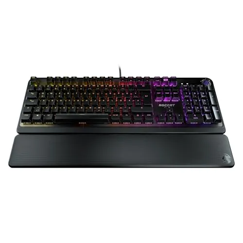 Roccat Pyro - Mechanische RGB Gaming Keyboard mit RGB-Beleuchtung (DE Layout), schwarz