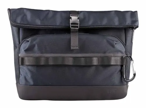 JOST Balling Courier Shoulder Bag L - Damentasche in Navy, wasserabstoßend und ideal für Freizeit oder Business, mit verstellbarem Schultergurt und Platz für einen Laptop.