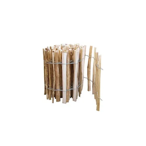 Staketenzaun Haselnuss 60 x 300 cm - Gartenzäune aus hochwertigem Holz, ideal für eine natürliche Abgrenzung und Sichtschutz im Garten.
