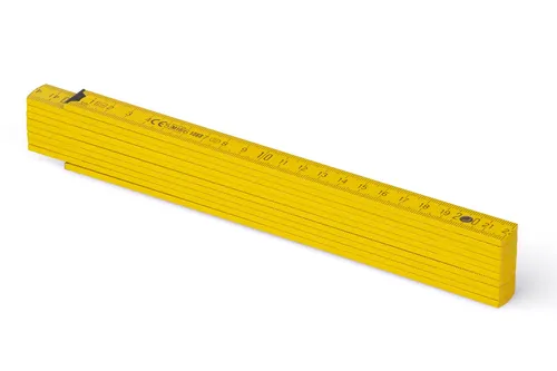 Metrie, Block-52 Zollstock, sonnengelb, 2 m