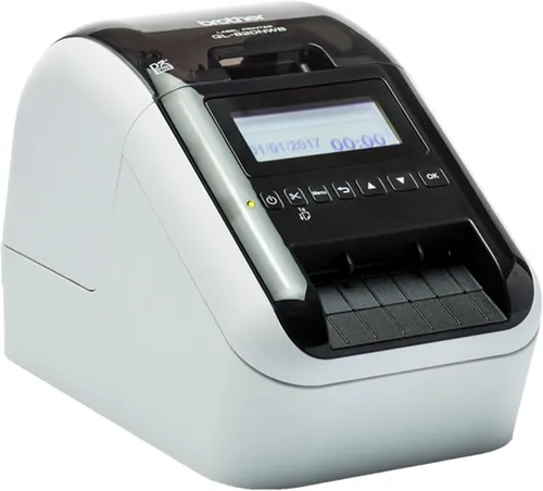 brother QL-820NWBc Etikettendrucker - Thermodirekt, kabellose Schnittstellen und hohe Druckgeschwindigkeit für effizientes Etikettieren