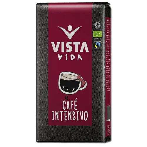 Tchibo Vista Bio-Cafe Creme Intensivo, ganze Bohne - Kaffee, 1000g, aromatischer Bio-Kaffee mit intensivem Geschmack, ideal für Genießer und Kaffeeliebhaber.