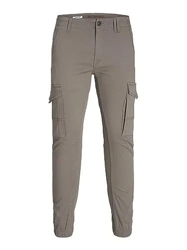 JACK & JONES JPSTPAUL JJFLAKE AKM NOOS Cargohose - Modische Cargohose im Tapered Fit mit Elasthan für optimalen Tragekomfort und einem lässigen Used-Look durch die Enzymwaschung.