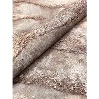NEWROOM Kupfer Vliestapete - Modernes Steinmuster in 3D-Optik - Tapete mit hochwertigem Material, lichtbeständig und waschbar. Ideal für Wohnzimmer, Schlafzimmer oder Büro. Inklusive Tapezier-Ratgeber für ein perfektes Ergebnis.