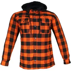 Wasserdichtes Motorradhemden Biker Aramid Hemdjacke mit Kapuze - Hochwertiges Aramid Hemdjacke, wasserdicht und winddicht, ideal für Biker. Ausgestattet mit Belüftungstaschen und herausnehmbarem Innenfutter für optimalen Komfort.