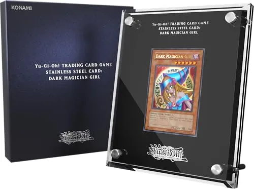Yu-Gi-Oh! TRADING CARD GAME Stainless Steel Card: Dark Magician Girl - Exklusives Sammlerstück - Sammelkartenspiele: Einzelkarten, exklusive Edelstahl-Version der legendären Dark Magician Girl, erstmals in Europa erhältlich und einzeln nummeriert.