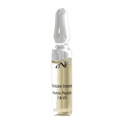 CNC Cosmetic Ampulle Restore Intense Matrix Peptide I & VII, 10x2ml - Hochwirksame Ampulle zur Unterstützung der Hautregeneration. Ideal für regenerationsbedürftige Haut, die unter Falten leidet. Für ein strahlendes Hautbild und sichtbar festere Konturen.