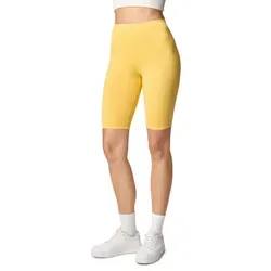 Merry Style Leggings Damen Kurze Hose aus Viskose MS10-145 (1-tlg) elastischer Bund gelb XL