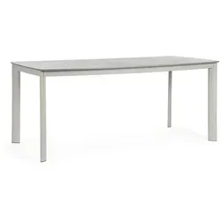 Gartenesstisch Alcora aus Aluminium 180x90 cm, Saturn - Gartentisch aus Aluminium, wetterfest und ideal für gesellige Momente im Freien – perfekt für Grillabende und entspannte Stunden auf der Terrasse.