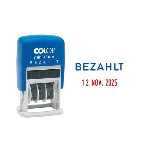 COLOP Datumstempel Mini Dater S160 L2 "BEZAHLT"