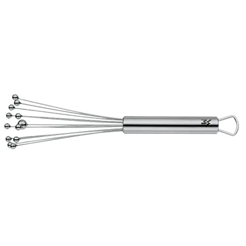 WMF Mini-Rührblitz PROFI PLUS 22 cm - Küchenhelfer: Kleiner Schneebesen aus rostfreiem Cromargan Edelstahl, ideal zum schnellen Anrühren und Aufschlagen von Suppen und Cremes dank der flexiblen Drähte und großen Aufschlagfläche.