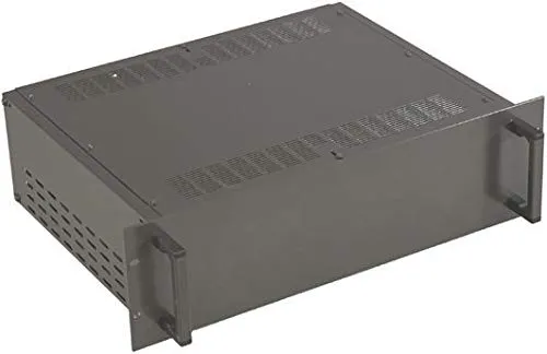 RS PRO 19 Zoll Rack Gehäuse 3U Schwarz, 482,6 mm x 425mm x 132,6 mm
