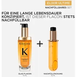 Kérastase Elixir Ultime Duo Spring Set Haarpflegeset - Shampoos - Das perfekte Duo mit ikonischem Haaröl in zwei Probiergrößen, ideal für jeden Haartyp und für strahlenden Glanz.