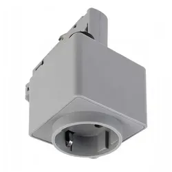 Deko-Light 3-Phasen Schienensystem D Line Steckdosenadapter Fenstergrau RAL 7040 230 V/AC
