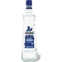Puschkin Ice-Filtered Vodka 37,5% Vol. 0,7l - Wodka mit Eis-Filtration für außergewöhnliche Klarheit und Weichheit, ideal für puren Genuss oder kreative Cocktails.