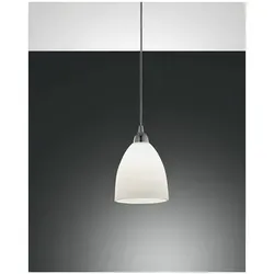Fabas Luce Provenza Pendelleuchte E27 1X60W - Lampen mit stilvollem Opalglasschirm, 2 Jahre Garantie und kompatibel mit Smartluce Modul für Sprachsteuerung über Alexa und Google Home