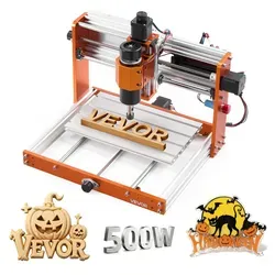VEVOR CNC-Fräsmaschine 500W - 3-Achs-Graviermaschine mit Offline-Steuerung - CNC-Fräsmaschine für präzises Arbeiten, maximale Spindelleistung von 500 W und effiziente Bearbeitung mit USB-Anschluss. Ideal für Hobbyisten und Profis.