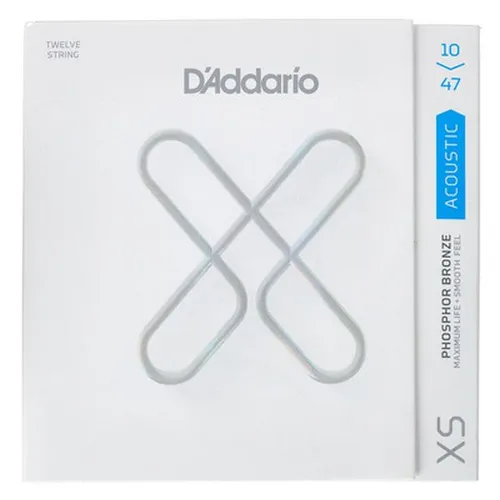 D Addario Gitarrensaiten Akustikgitarre XSAPB1047-12 - Ultra haltbare Premium-Saiten für 12-saitige Westerngitarre, 131 % bessere Stimmstabilität und legendärer Klang