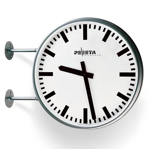 Peweta Außenuhr Funkuhr 52.732.522 - Stilvolle Außenuhr mit Funktechnik, Ø 546 mm, für präzise Zeitangaben im Außenbereich, ideal für Garten und Terrasse.