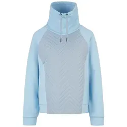 Ziener Jaora Lady Underlayer frozen blue (453) 42 - Damen Midlayer für Skitouren und Freeskiing, mit leicht wattierter Front und hochschließendem Kragen für extra Wärme und Komfort bei kalten Temperaturen.