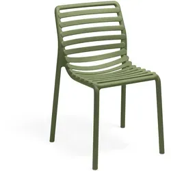NARDI Doga Bistro Stuhl in Agave - Gartenstuhl aus glasfaserverstärktem Kunststoff, ideal für den Outdoor-Gebrauch und setzt farbenfrohe Akzente auf Ihrer Terrasse.