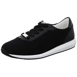 ara Damen LISSABON Sneaker, SCHWARZ, 36 EU - Damen-Sneaker mit Wechselfussbett Fusion 4 Bamboo für optimalen Komfort und individuelle Anpassung.