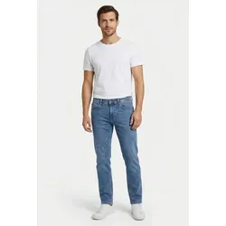 BOSS ORANGE Slim-fit-Jeans DELAWARE BO mit Leder-Badge blau 38 - Stylische Slim-fit-Jeans aus hochwertigem Denim, elastisch und komfortabel für den Alltag. Mit modischem Leder-Badge und lässiger stone-washed Optik.