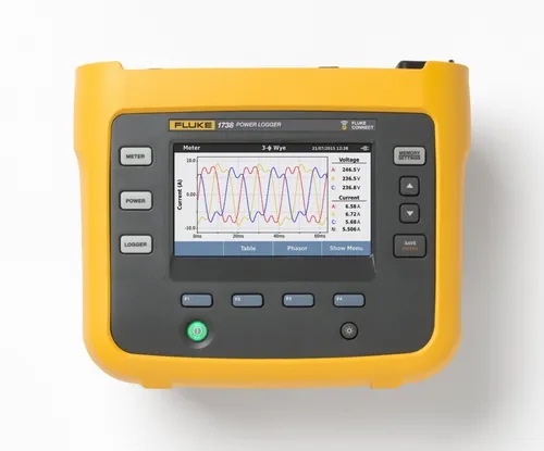 Fluke Netzanalysator FLUKE-1738/B - Leistungsanalysator für präzise Messungen - Steckdosen- & Schalterteile, 4 Spannungseingangskanäle und digitales Display für umfassende Netzanalysen. Ideal für professionelle Anwendungen.