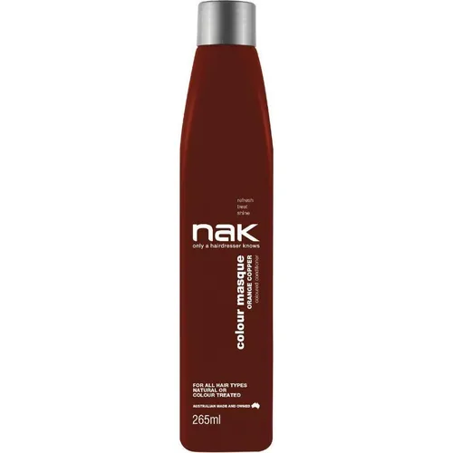 NAK Hair Masca nuantatoare Signature Orange Copper, 265ml - Intensive Haarmaske für lebendige Farbnuancen, pflegt das Haar und sorgt für strahlenden Glanz. Ideal für die kreative Farbgestaltung.