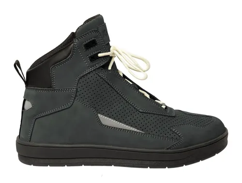 Kochmann Corso Motorradschuhe - Grau - 42 EU - Zertifizierte Motorradschuhe aus Nubukleder mit atmungsaktivem Innenfutter und Knöchelverstärkung für optimalen Schutz und Komfort.