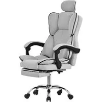 ML-DESIGN Ergonomischer Bürostuhl mit Fußstütze - Bürostuhl für Büro & Arbeitszimmer, ergonomisch anpassbar, höhenverstellbar, mit ausziehbarer Beinauflage für maximalen Komfort während langer Arbeitsstunden.