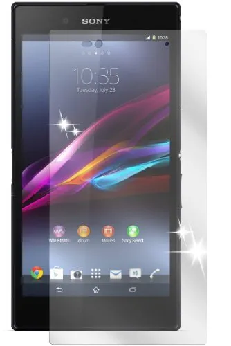 Ecultor Sony Xperia Z Ultra Schutzfolie (je 3 Stück für die Vorderseite und die Rückseite) - klare Premium Folie als Displayschutz