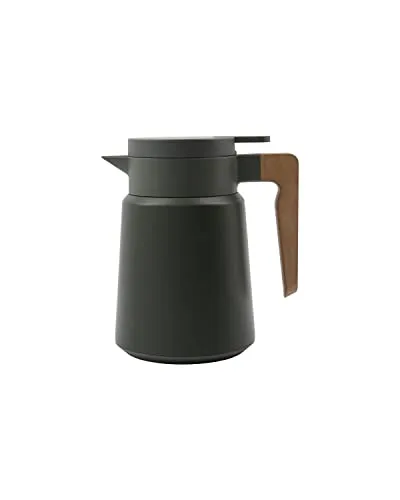 House Doctor Cole Thermoskanne - H 20 cm, grün - Thermobehälter, stilvolle Kaffeekanne mit 1 Liter Fassungsvermögen, ideal für Frühstück oder Kaffeekränzchen mit Freunden.