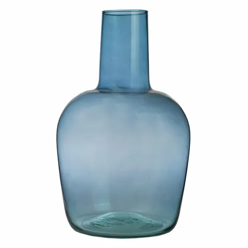 Ecoglassworks Flaschenvase Garrafa Holandesa, 30 cm - Blumentöpfe & Vasen: Stilvolle blaue Glasvase, ideal für kreative Blumendekorationen und ein echter Blickfang in jedem Raum.