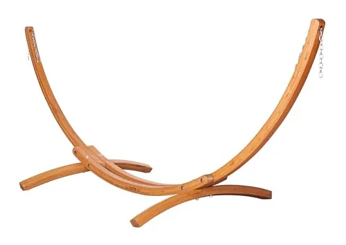La Siesta Maera Gestell für Hängesessel aus Eukalyptus, 120cm - Hängematten Gestelle, robust und stilvoll, ideal für entspannte Momente im Freien.