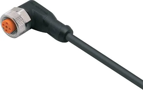 Ifm Electronic Kabeldose M12 10-36VDC EVC008 - Netzwerkkabel, abgewinkelt, 5-polig mit 5 m PUR-Kabel, ideal für Sensoren mit M12-Steckverbindung. Halogenfrei und temperaturbeständig von -25 bis 90 °C, für zuverlässige Verbindungen.