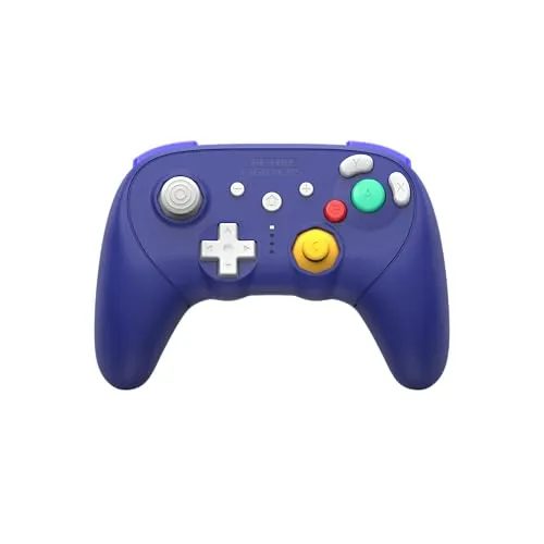 Retro Fighters BattlerGC Pro - Purple - Wireless Controller für Nintendo Switch - Erleben Sie Gaming neu mit dem BattlerGC Pro! Der kabellose Controller bietet präzise Eingaben dank Hall Effect Sensoren und ist mit GameCube, Wii, Wii U, Switch und PC kompatibel.